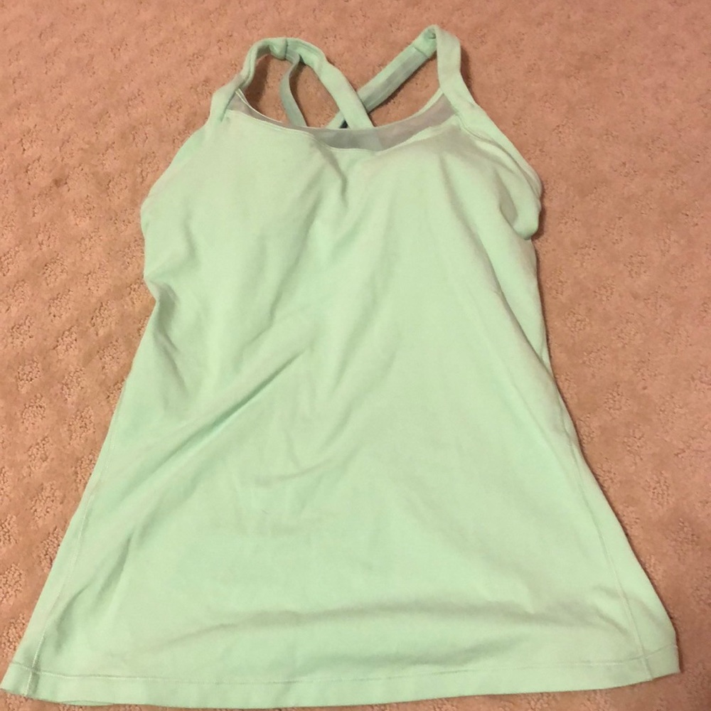 Mint Lululemon athletic tank